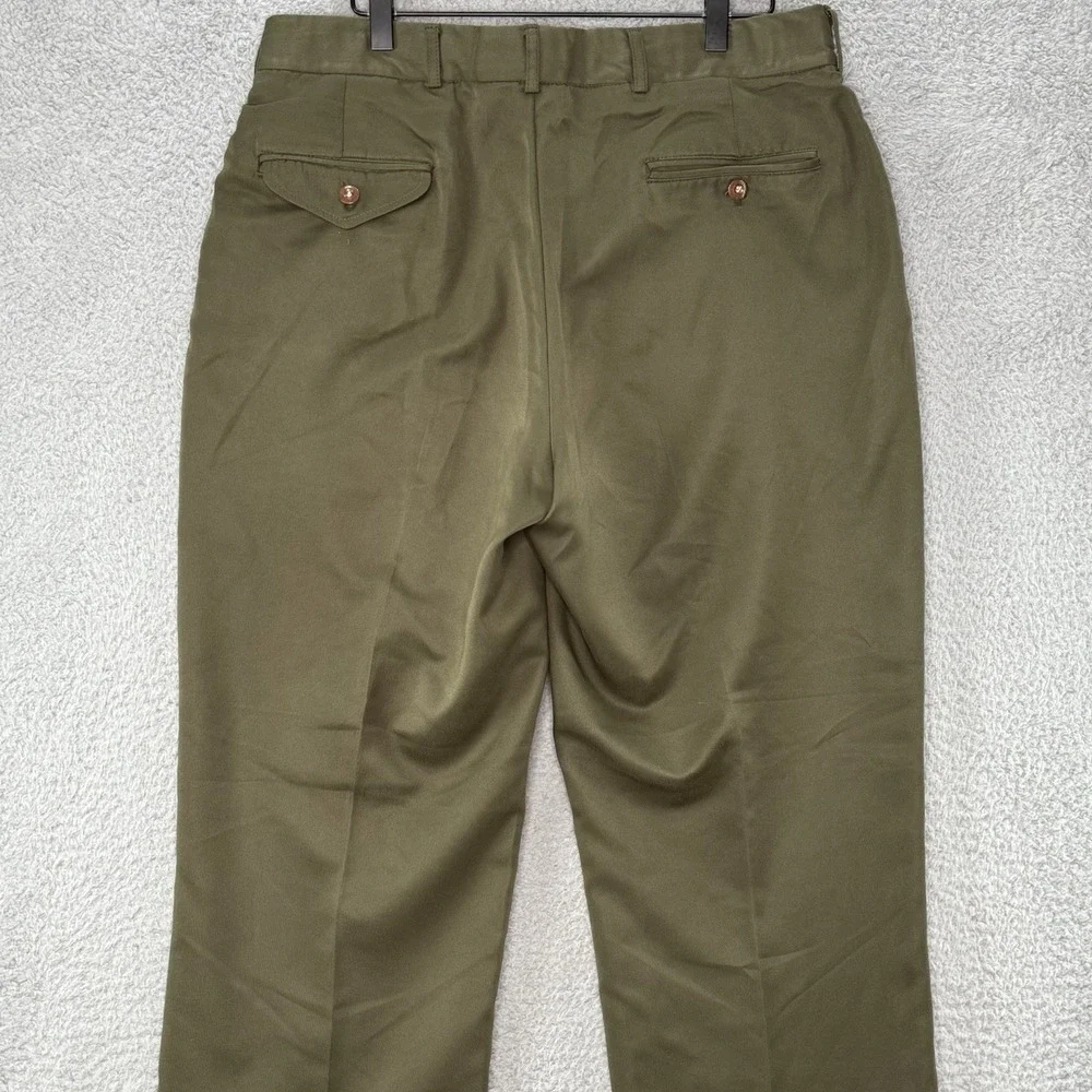 Vintage Orvis Melton Cloth Pants Size 34x32 Dark Green Made in USA‎ Pockets